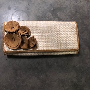 Cole Haan Straw Clutch
